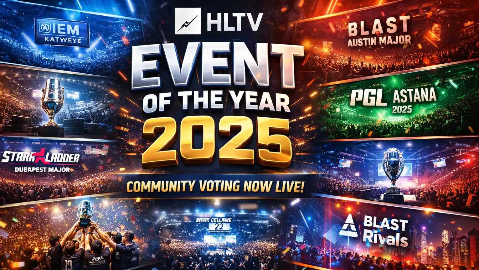 HLTV Event of the Year 2025: Community Voting, Nominees, Dates, and Top Contenders